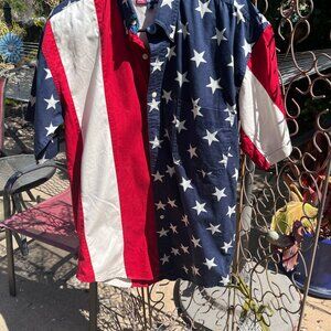 Ralph Lauren "Chaps" Patriotic Shirt - Excellent Used Condition, Size:  Small